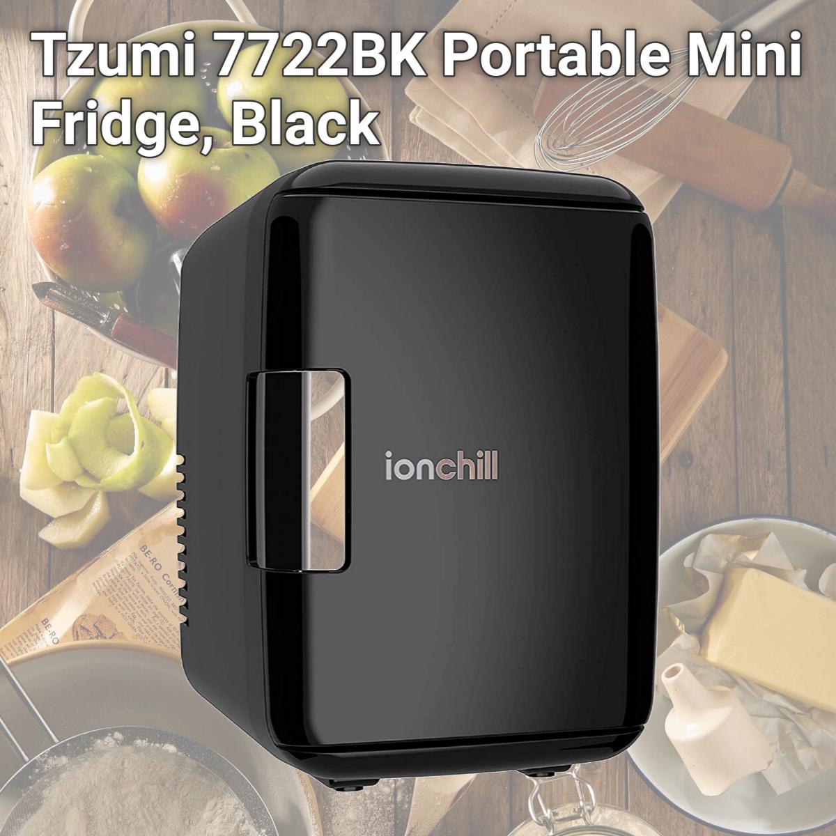 Picture of Tzumi 7722BK Portable Mini Fridge, Black