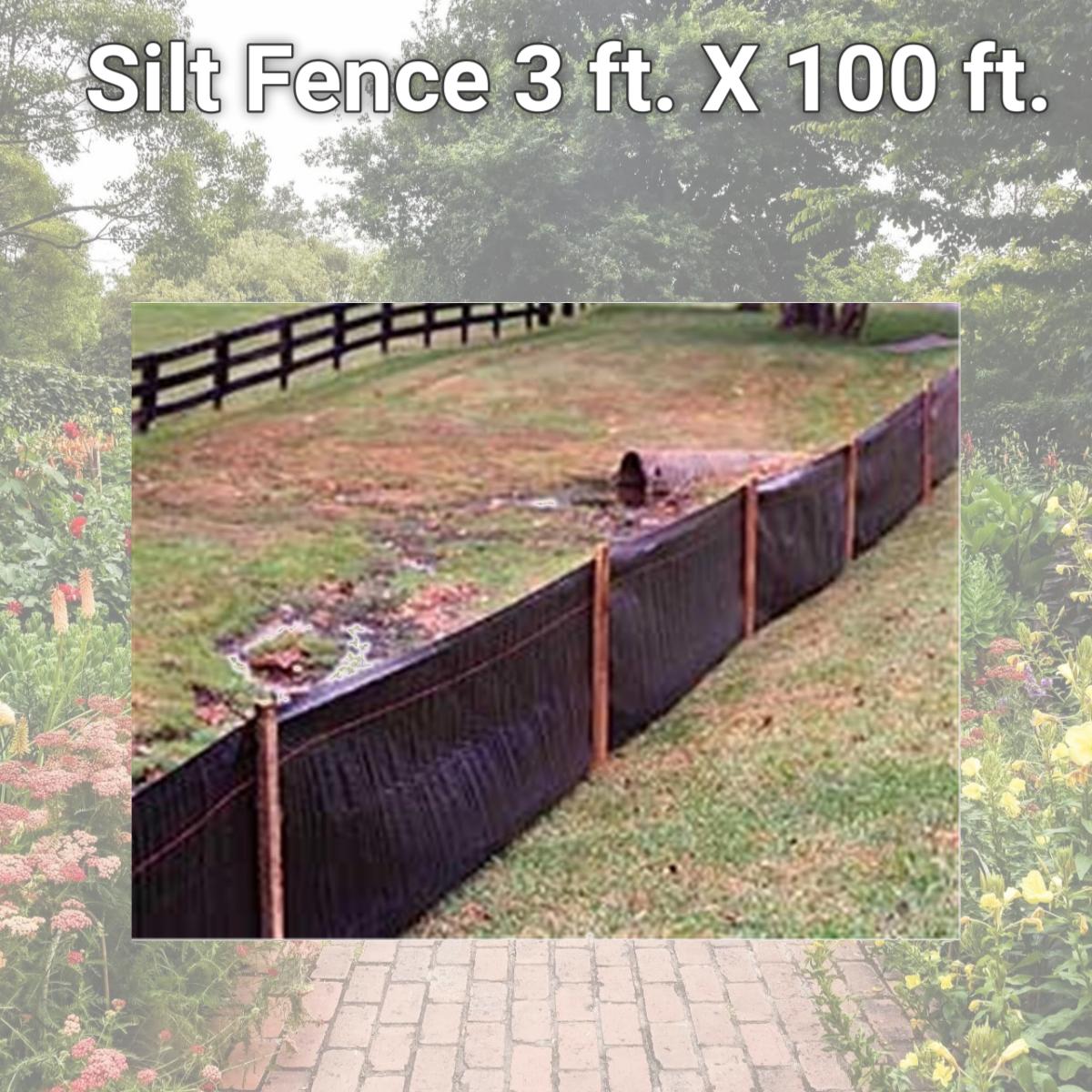 Picture of Tenax 31900700 Silt Fence 3 ft. X 100 ft.