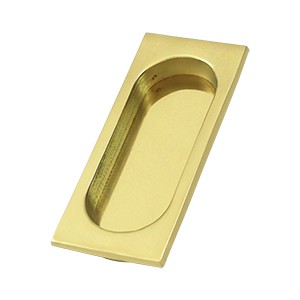 Large Flush Pull - Solid Brass
