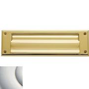 0017055 Double Flap Letter Box Plate, Polished Nickel Lifetime