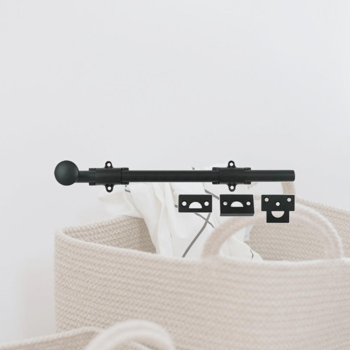 Picture of Deltana 12SB19 12 in. Heavy Duty Surface Bolt- Black - Solid 