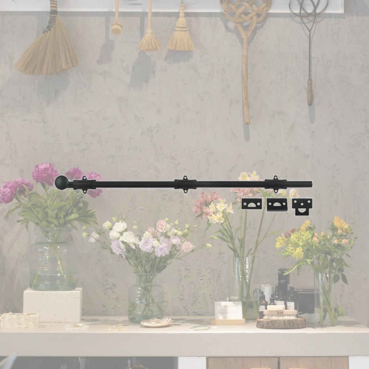 Picture of Deltana 24SB19 24 in. Heavy Duty Surface Bolt- Black - Solid 