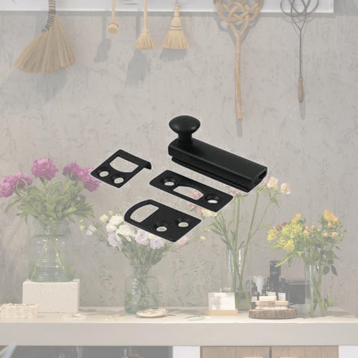 Picture of Deltana 2SBCS19 2 in. Heavy Duty Surface Bolt with Concealed Screw- Black - Solid 