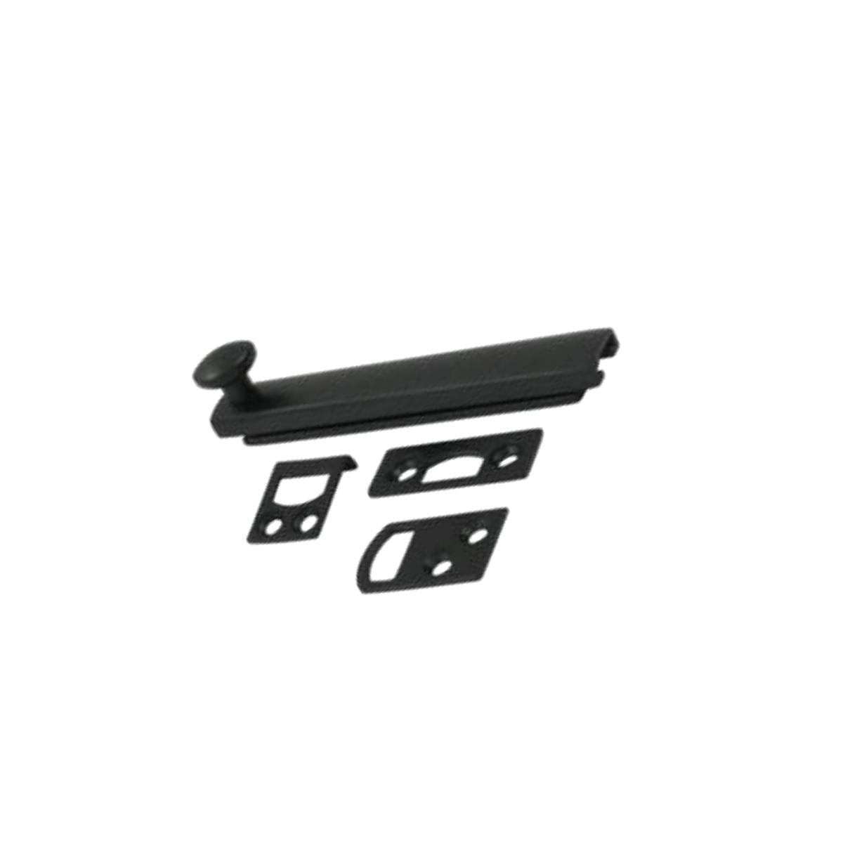 Picture of Deltana 4SBCS19 4 in. Heavy Duty Surface Bolt with Concealed Screw- Black - Solid 