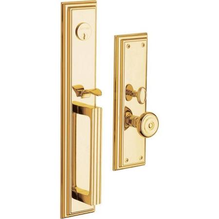 6542003entr Entrance Tremont Complete Lock Trim, Polished Brass Lifetime Finish