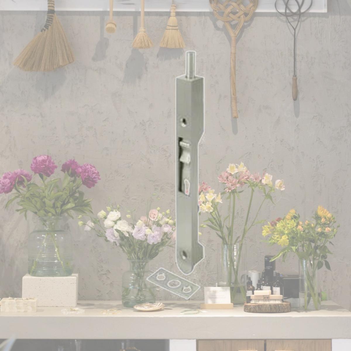 Picture of Deltana 7FBR15 7 in. Heavy Duty Flush Bolt- Satin Nickel - Solid 