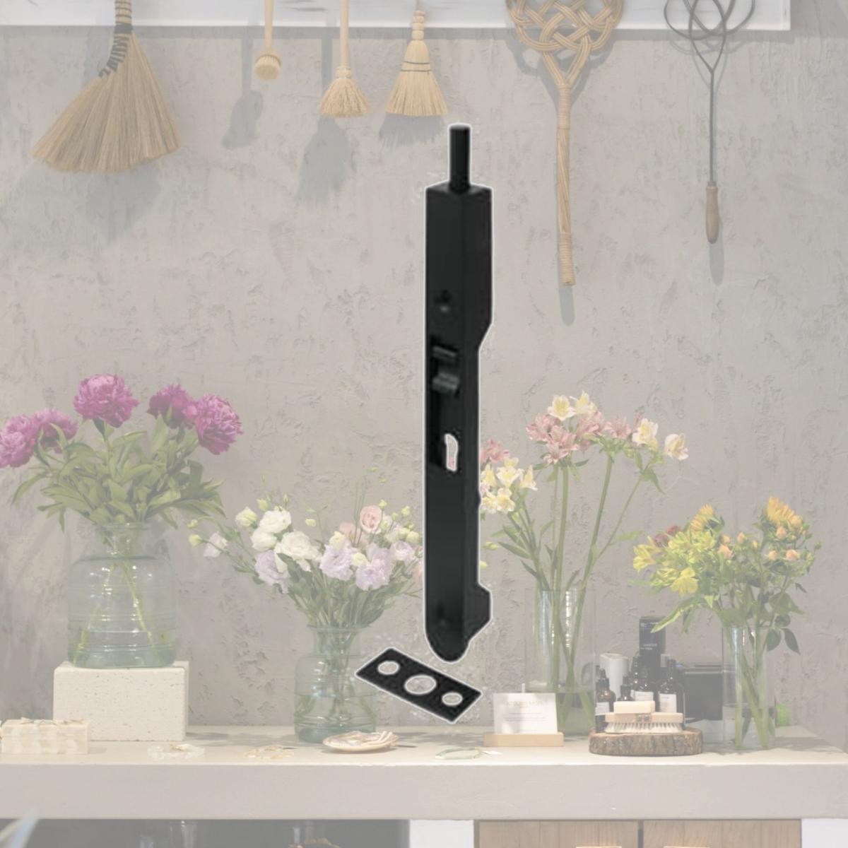 Picture of Deltana 7FBR19 7 in. Heavy Duty Flush Bolt- Black - Solid 
