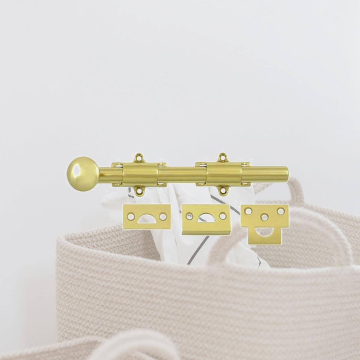 Picture of Deltana 8SB3 8 in. Heavy Duty Surface Bolt- Bright 
