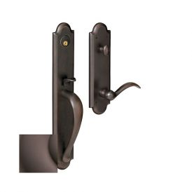6402112rent Boulder Full Handleset Box Pack Single Cylinder Right Hand Entry Set, Oil Rubbed Bronze
