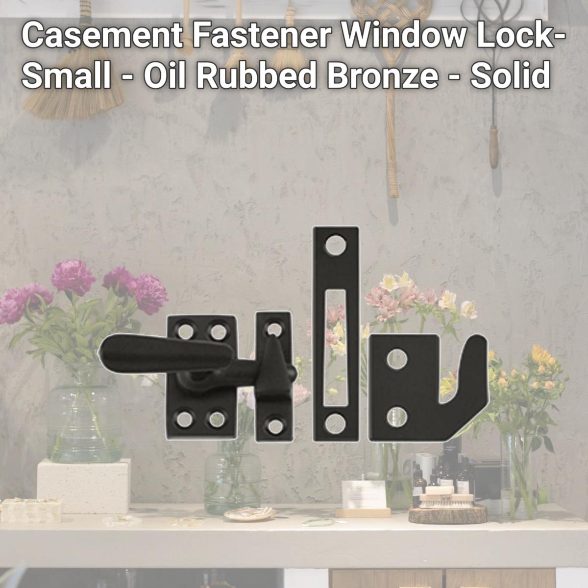 Picture of Deltana CF066U10B Casement Fastener Window Lock- Small - Oil Rubbed Bronze - Solid 