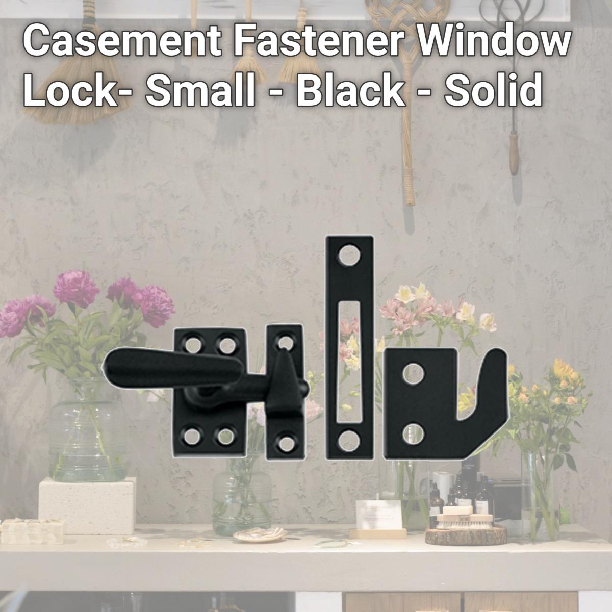 Picture of Deltana CF066U19 Casement Fastener Window Lock- Small - Black - Solid 