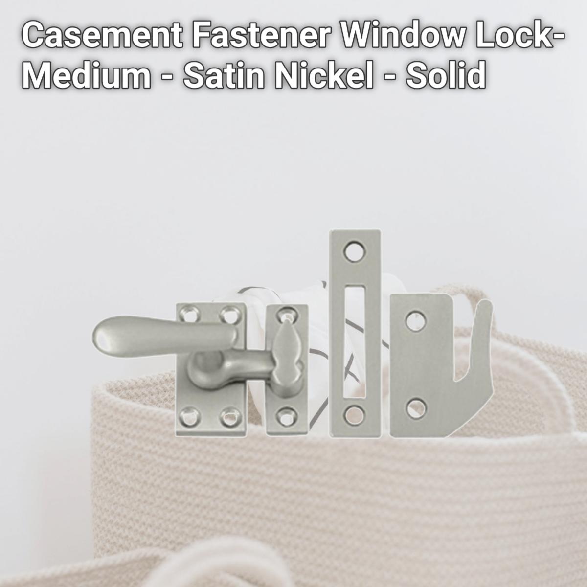 Picture of Deltana CF66U15 Casement Fastener Window Lock- Medium - Satin Nickel - Solid 