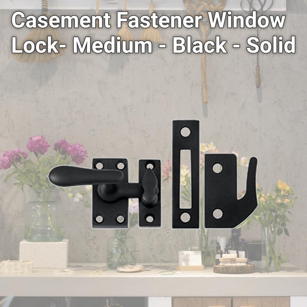 Picture of Deltana CF66U19 Casement Fastener Window Lock- Medium - Black - Solid 