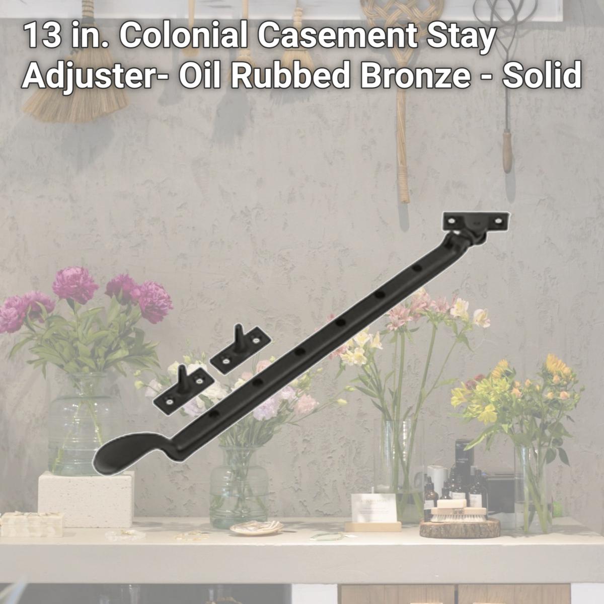 Picture of Deltana CSA13U10B 13 in. Colonial Casement Stay Adjuster- Oil Rubbed Bronze - Solid 
