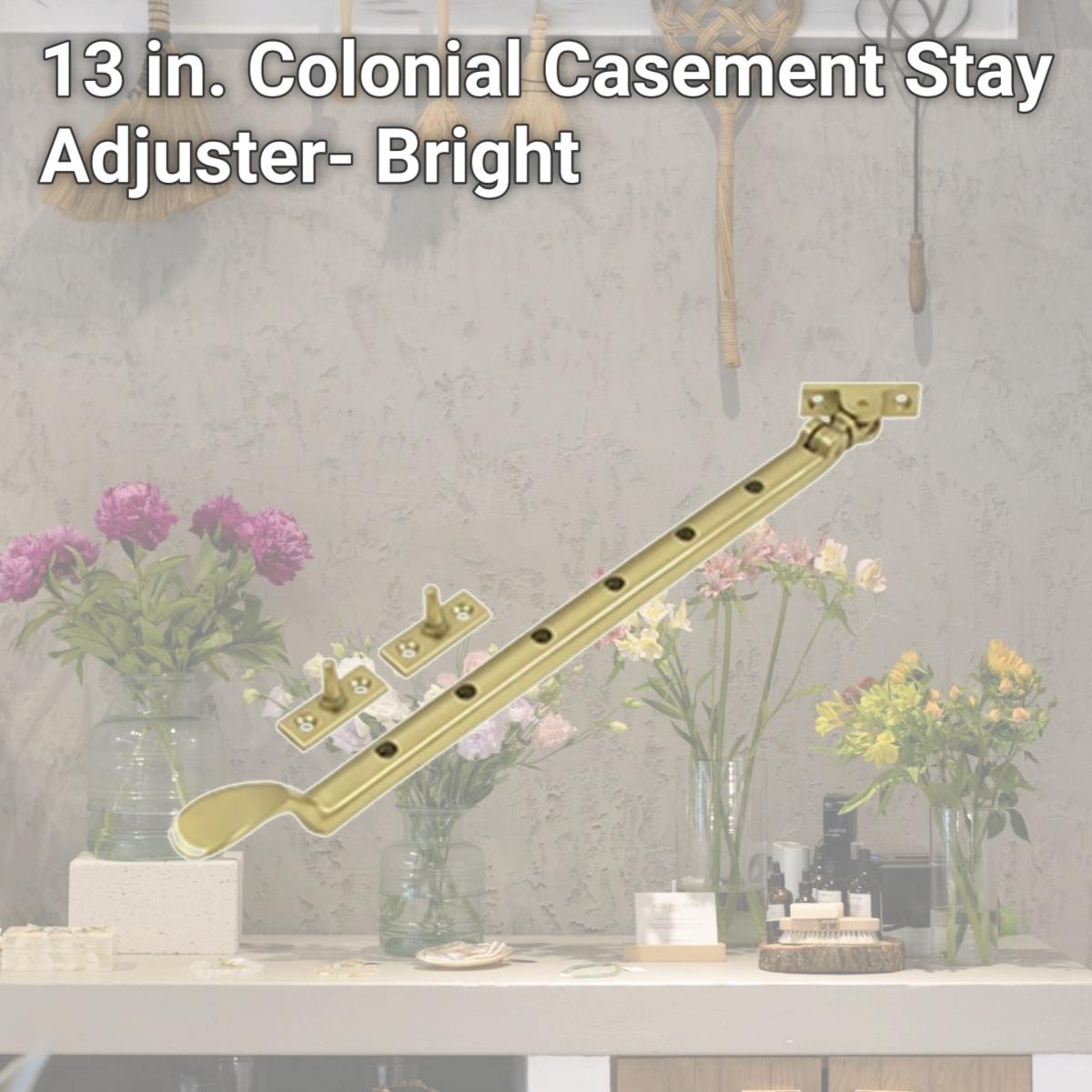 Picture of Deltana CSA13U3 13 in. Colonial Casement Stay Adjuster- Bright 