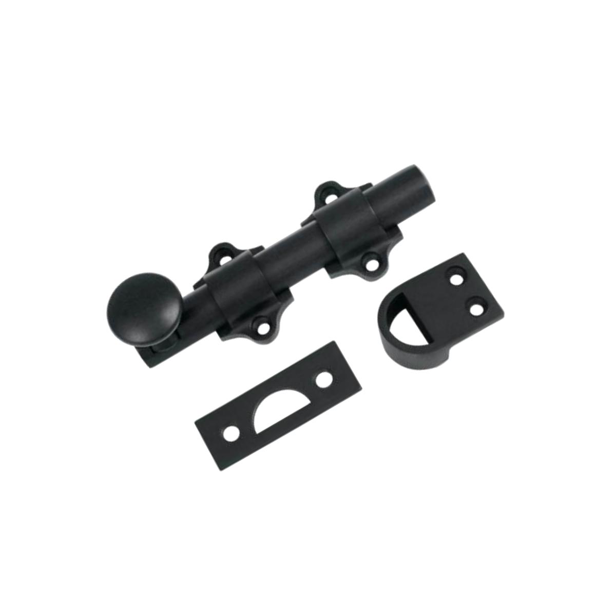 Picture of Deltana DDB425U19 4 in. Heavy Duty Dutch Door Bolt, Black - Solid 