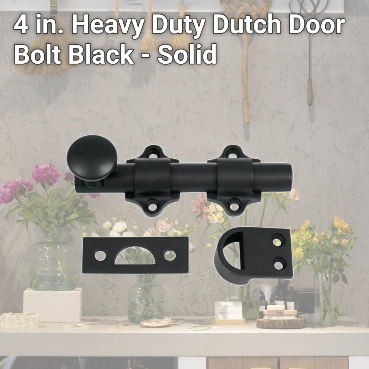 Picture of Deltana DDB425U19 4 in. Heavy Duty Dutch Door Bolt, Black - Solid 
