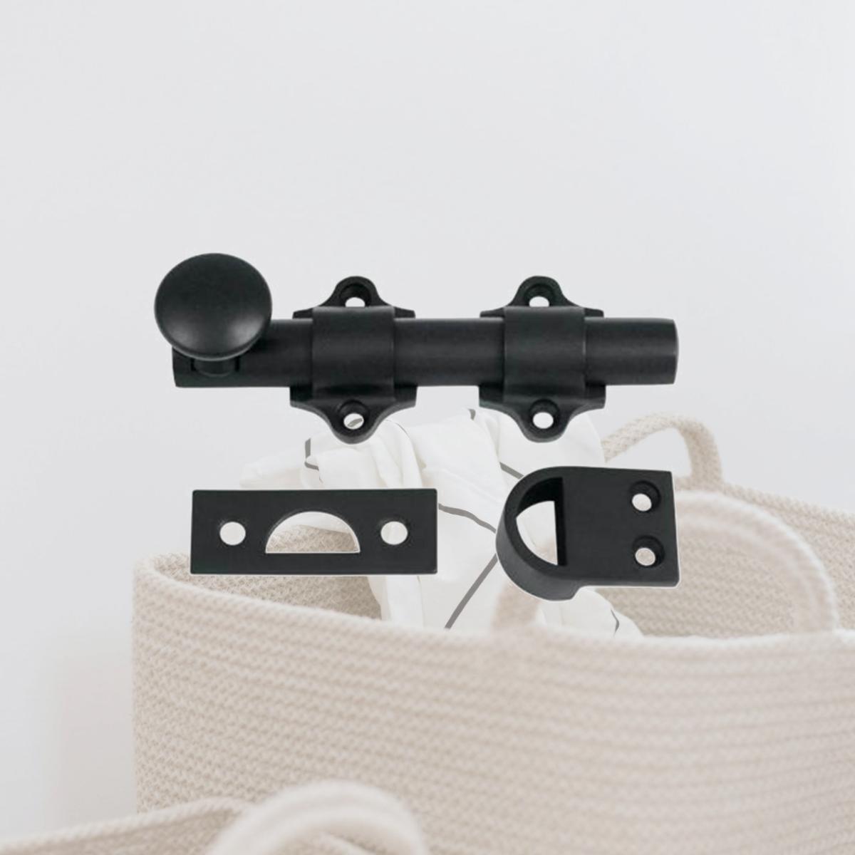 Picture of Deltana DDB425U19 4 in. Heavy Duty Dutch Door Bolt, Black - Solid 