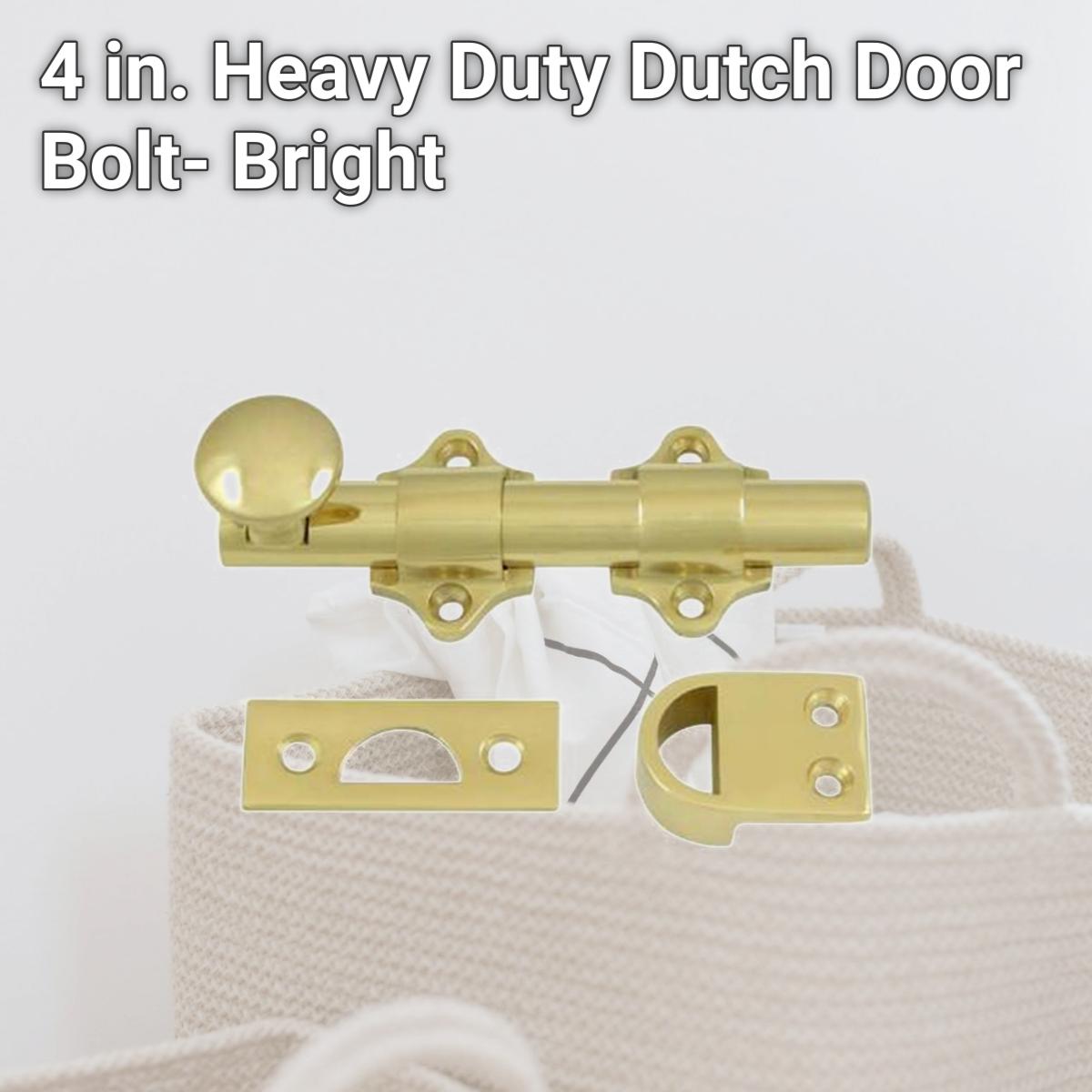 Picture of Deltana DDB425U3 4 in. Heavy Duty Dutch Door Bolt- Bright 