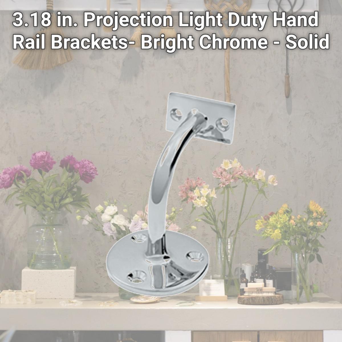 Picture of Deltana HRC175U26 3.18 in. Projection Light Duty Hand Rail Brackets- Bright Chrome - Solid 