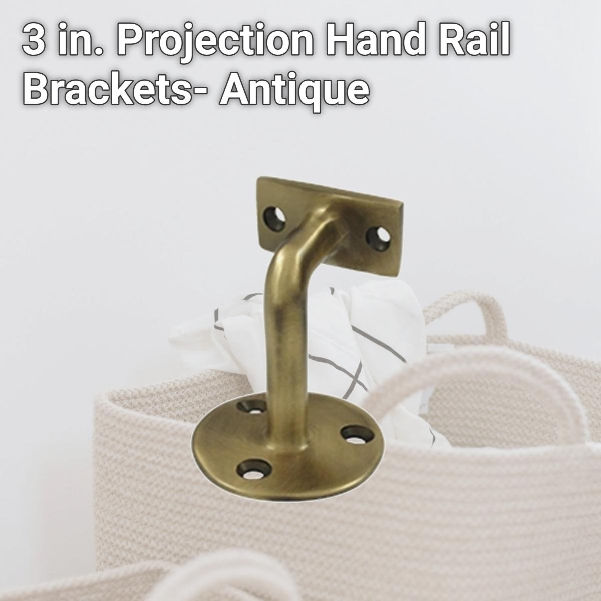 Picture of Deltana HRC253U5 3 in. Projection Hand Rail Brackets- Antique 