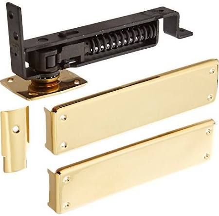 Dash95cr003 Spring Hinge Double Action With Solid Brass Cover, Lifetime Polished Brass