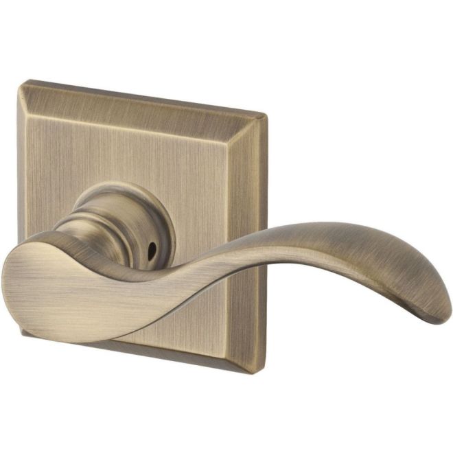 Pscurtsr049 Matte Brass & Black Passage Curve Lever With Traditional Square