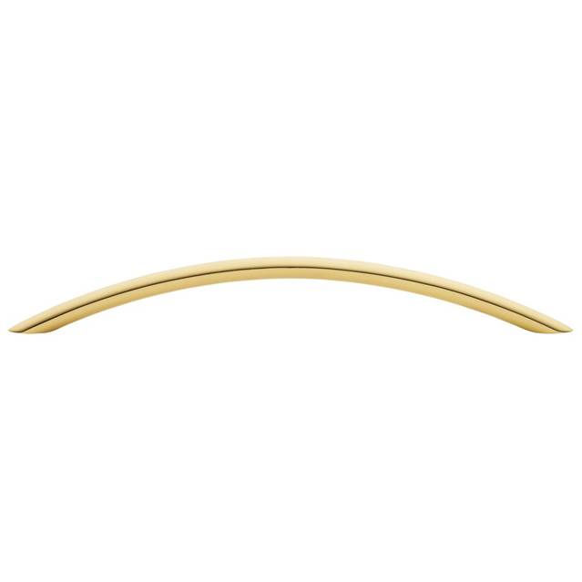 4450030 8 In. Center To Center Arch Pull - Bright Brass