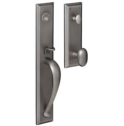 M504402entr Cody Full Escutcheon Single Cylinder Entry Mortise Trim - Distressed Oil Rubbed Bronze