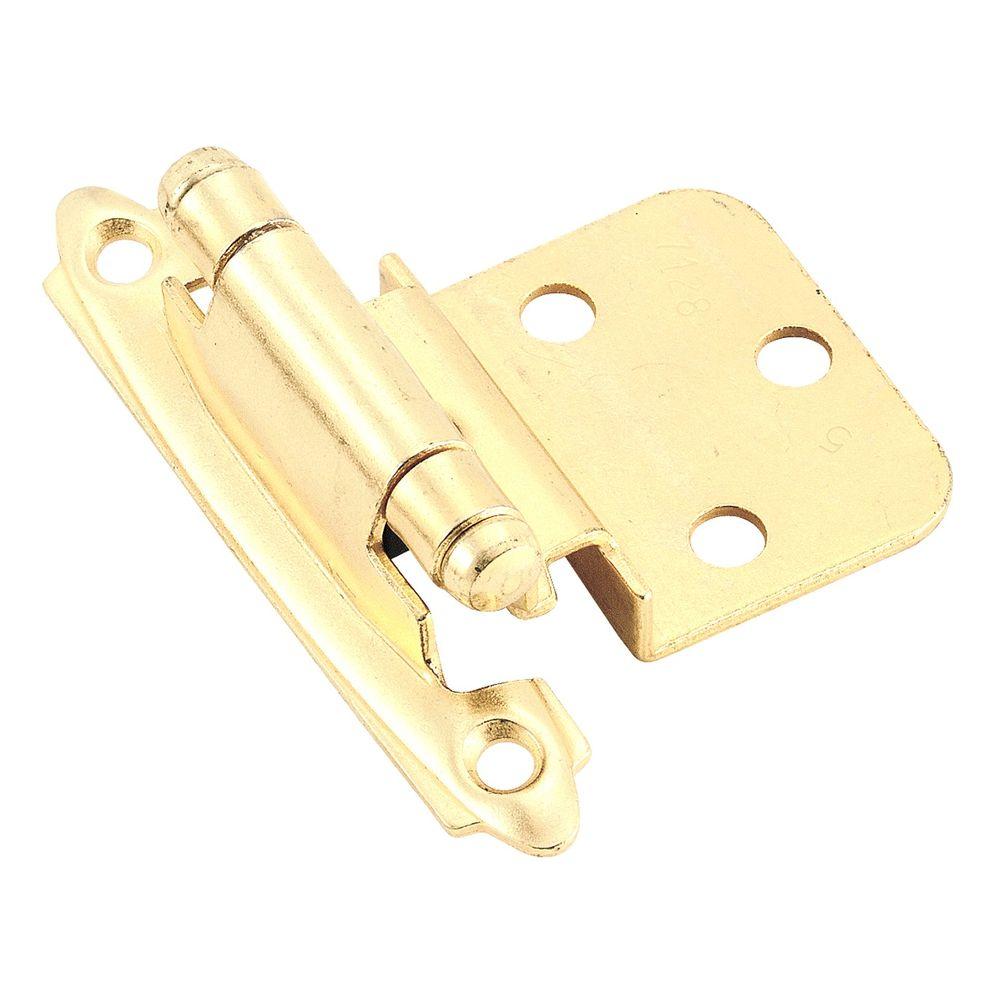 Amerock BPR34283 0.37 in. Self-Closing Cabinet Hinge - Bright Brass