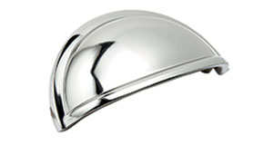 Amerock BP53010PN 3 in. Allison Cup Pull, Bright Nickel