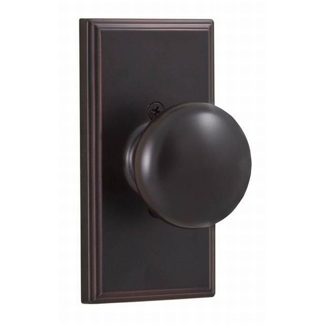 03705I1--0020 Impresa Woodward Half Dummy Lock, Oil Rubbed Bronze