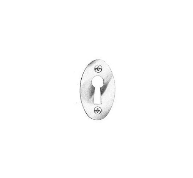 5754031 Oval Key Plate, Non-lacquered Brass
