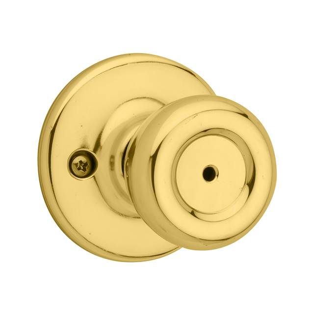 Kwikset 300t-3v1 Tylo Privacy Door Knobset, Polished Brass