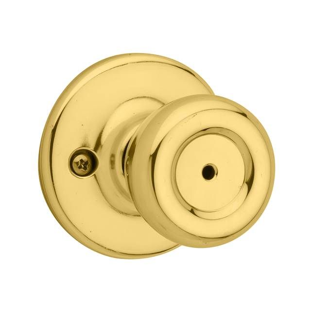 Kwikset 488t-3v1 Tylo Half Dummy Door Knobset, Polished Brass
