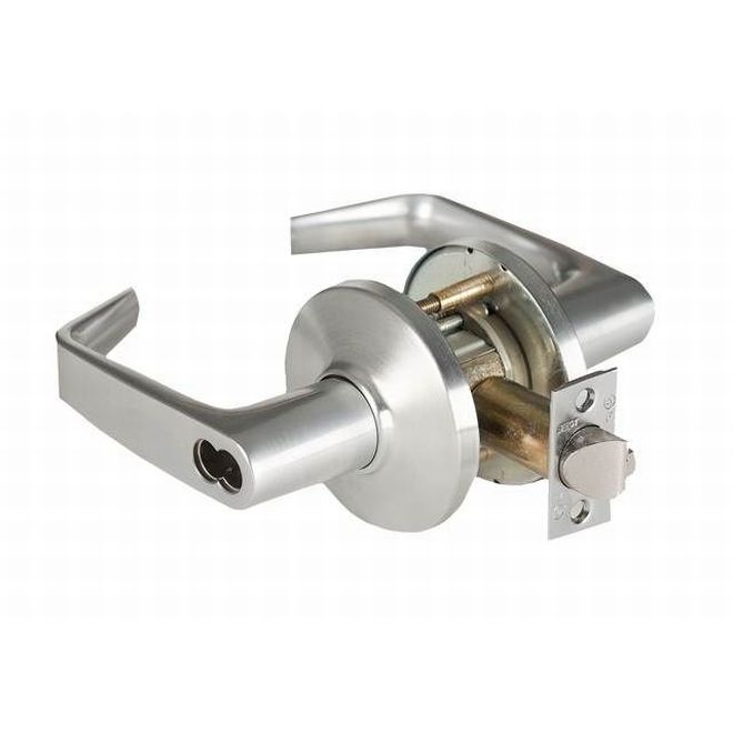 UPC 742431000074 product image for 2.75 in. 9K Series Backset 7 Pin Intruder 15 Lever & D Rose with ANSI Strike Les | upcitemdb.com