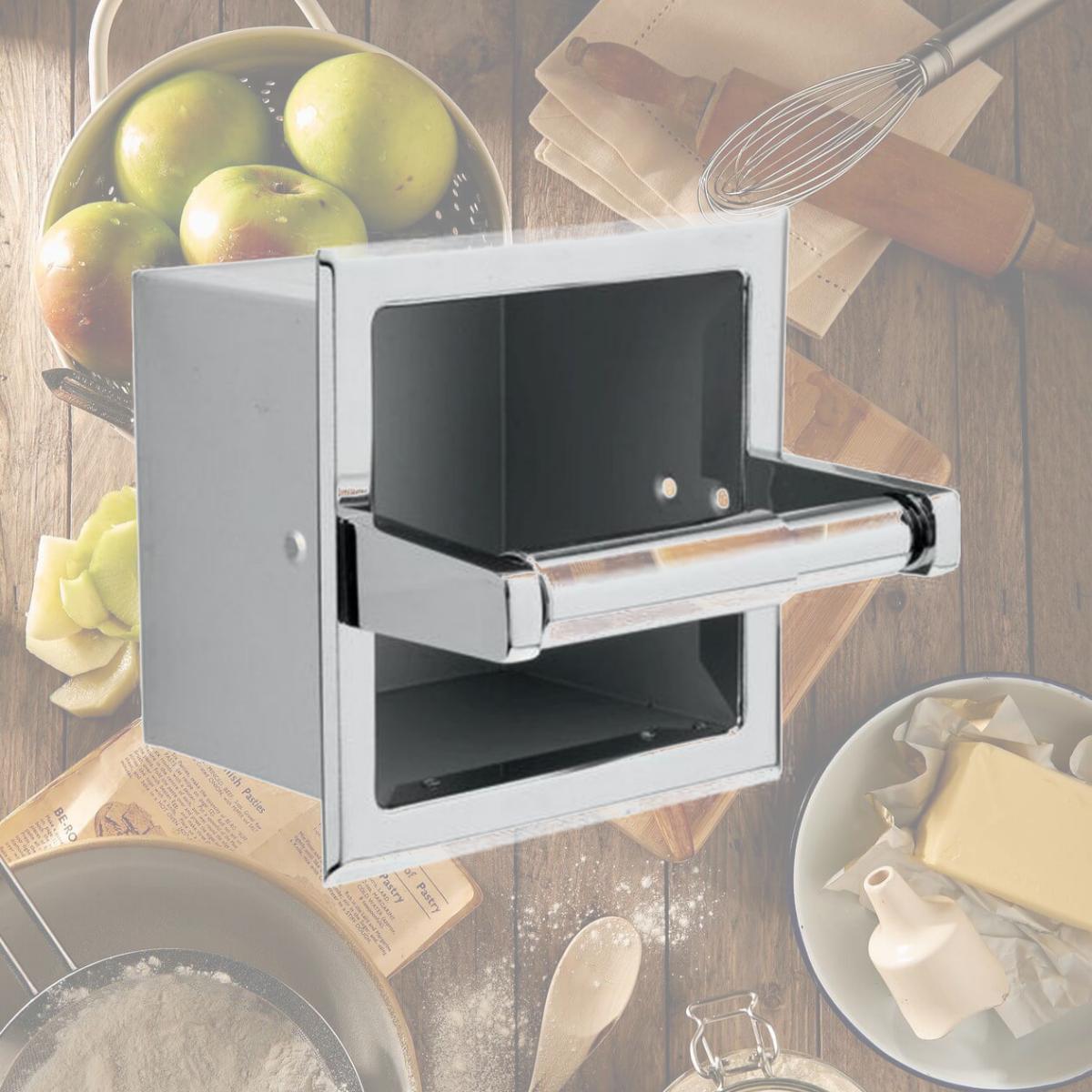 Picture of Pamex BC3CP44 Recessed Extra Paper Holder, Bright Chrome