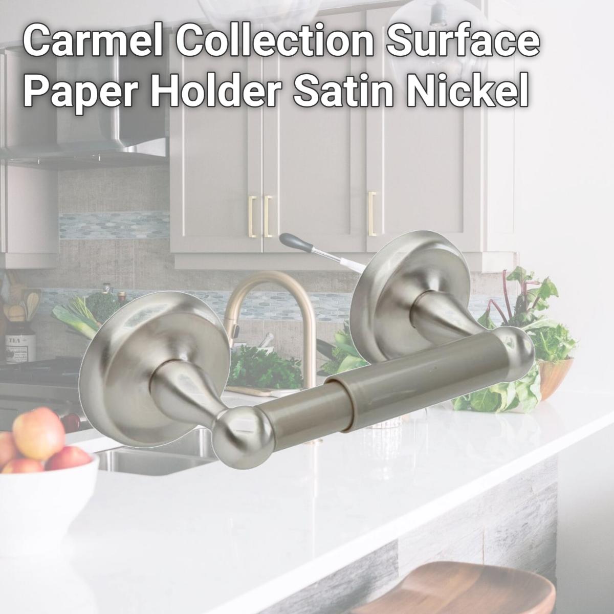 Picture of Pamex BC6SN42 Carmel Collection Surface Paper Holder, Satin Nickel