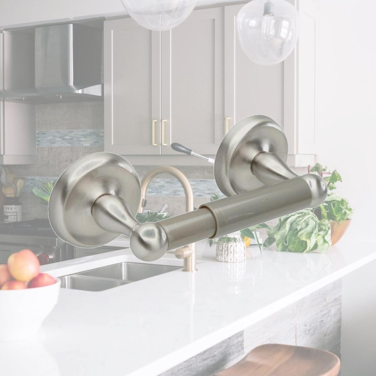 Picture of Pamex BC6SN42 Carmel Collection Surface Paper Holder, Satin Nickel