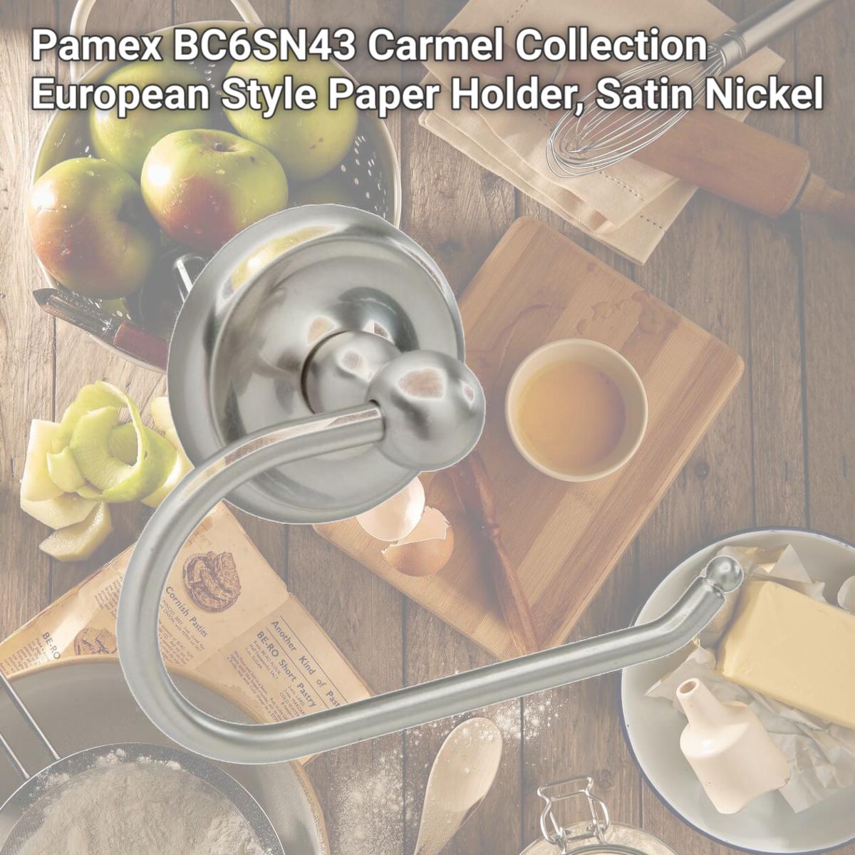Picture of Pamex BC6SN43 Carmel Collection European Style Paper Holder, Satin Nickel