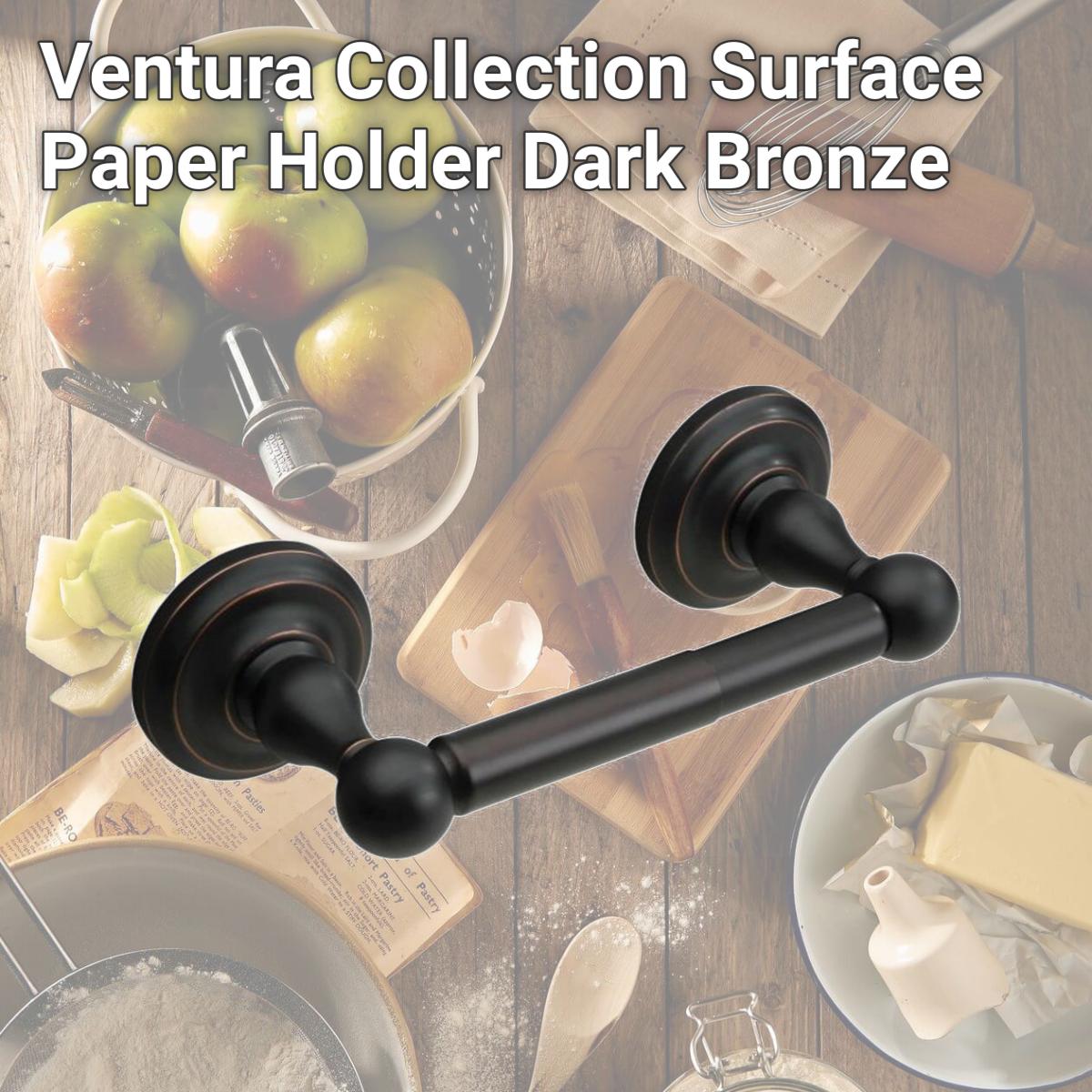 Picture of Pamex BC7DB42 Ventura Collection Surface Paper Holder, Dark Bronze