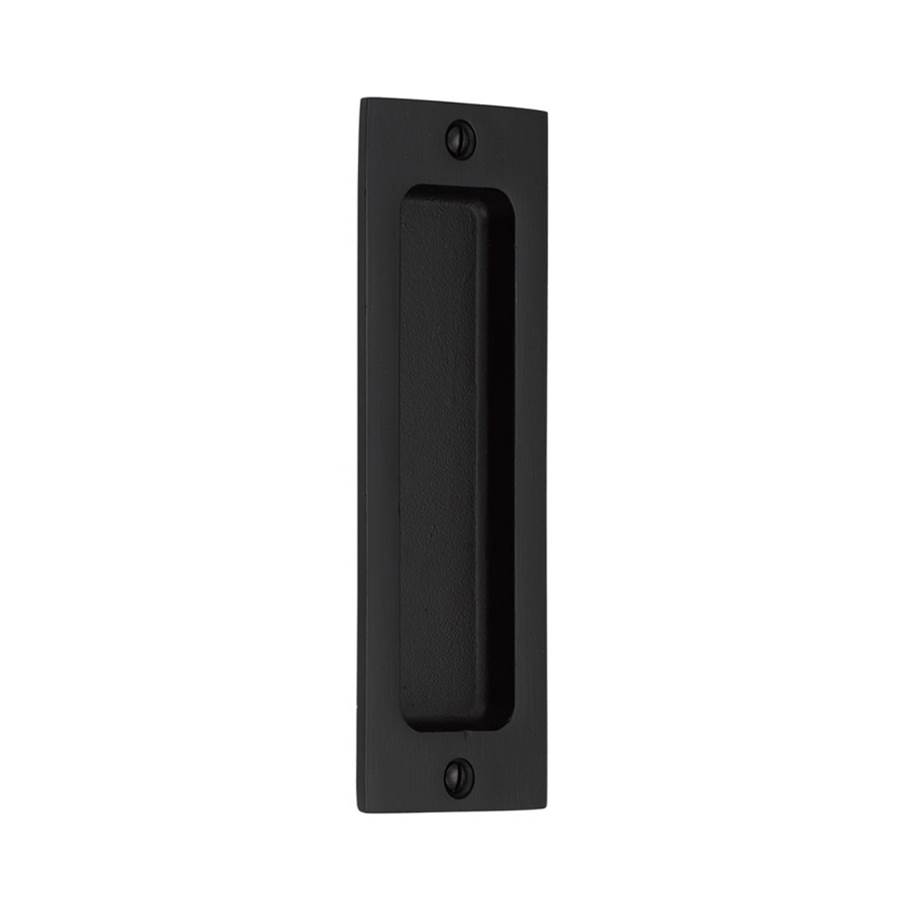 Rustic Modern Rectangular Flush Pull, Medium Bronze