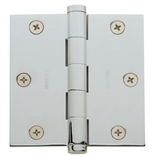 1035260inrp 3.5 X 3.5 In. Non Removable Square Mortise Hinge, Bright Chrome