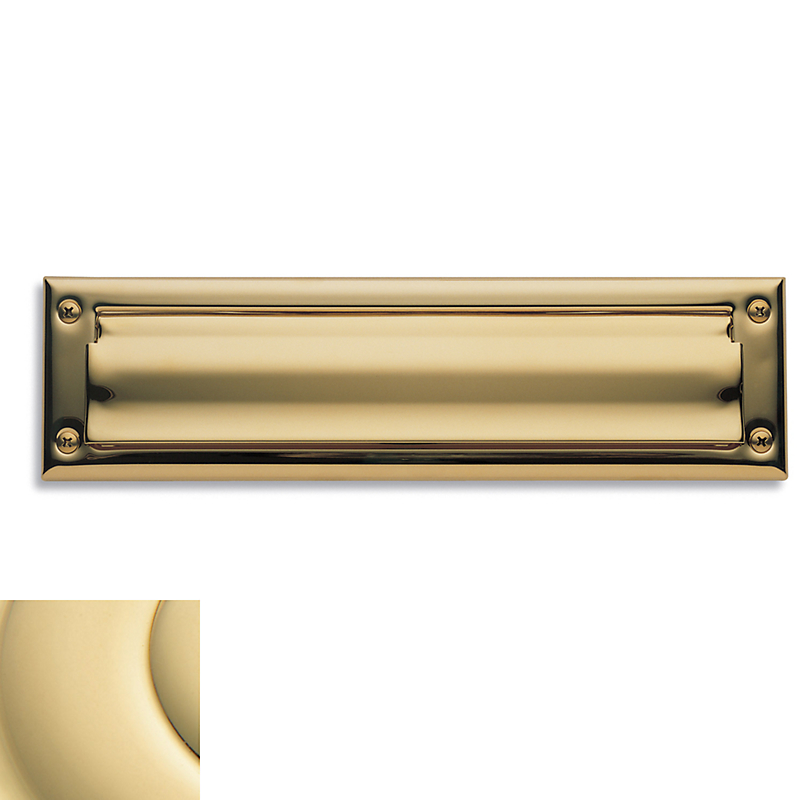 000014031 Letter Box Plate, Non-lacquered Brass