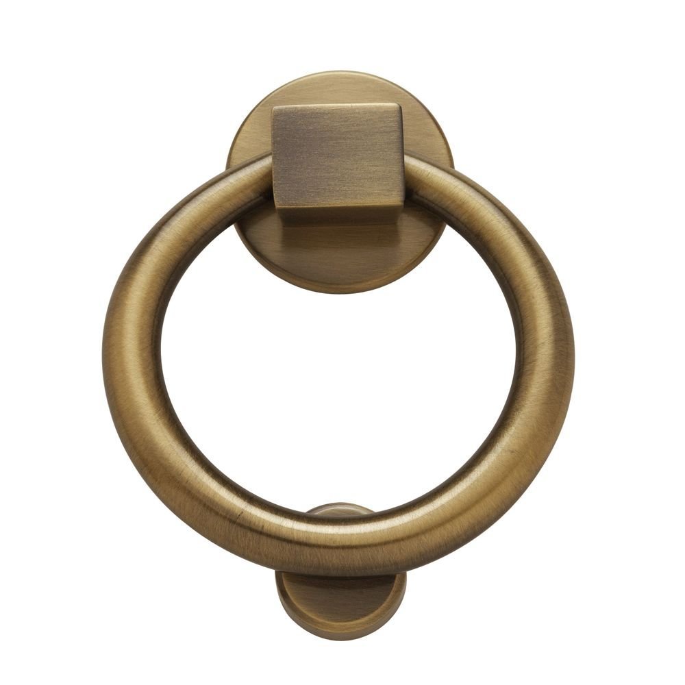00195050 Ring Door Knocker, Antique Brass