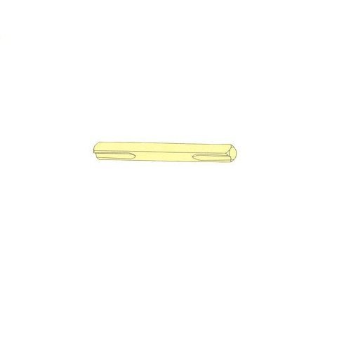 0511004a 4 In. Transitional Threaded Straight Spindel, Electro Plated Steel