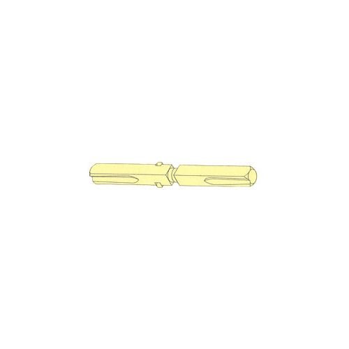 0522004a 4 In. Transitional Threaded Straight Spindel, Electro Plated Steel