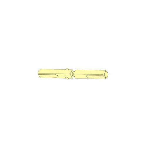 0525004a 6.5 In. Transitional Threaded Straight Spindel, Electro Plated Steel