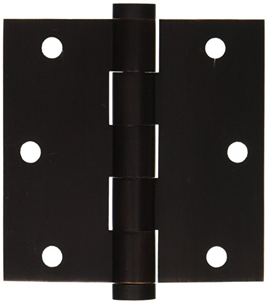 1030112i 3 X 3 In. Square Mortise Hinge, Aged Bronze