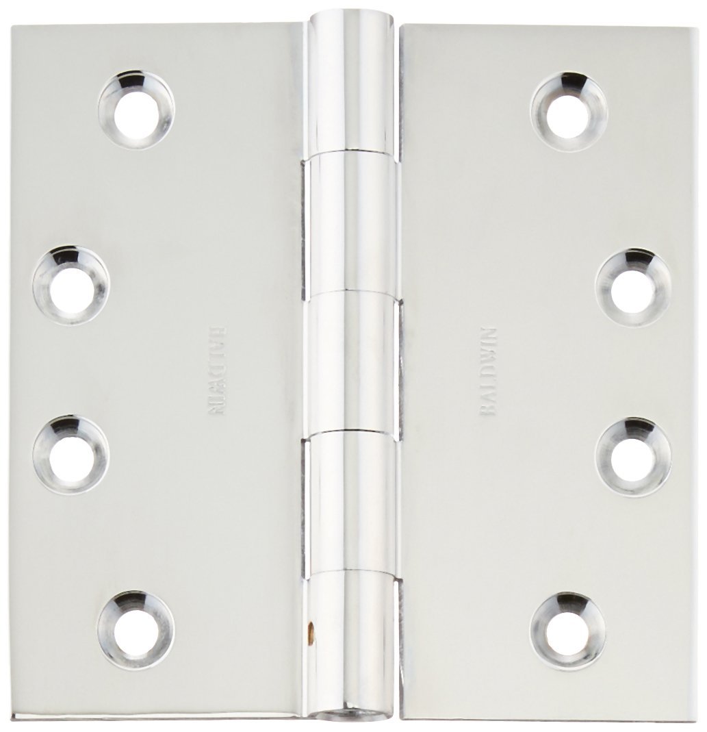 1040260inrp 4 X 4 In. Non Removable Square Mortise Hinge, Bright Chrome